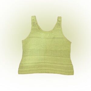 Green crochet tank top size size XL 16/18
